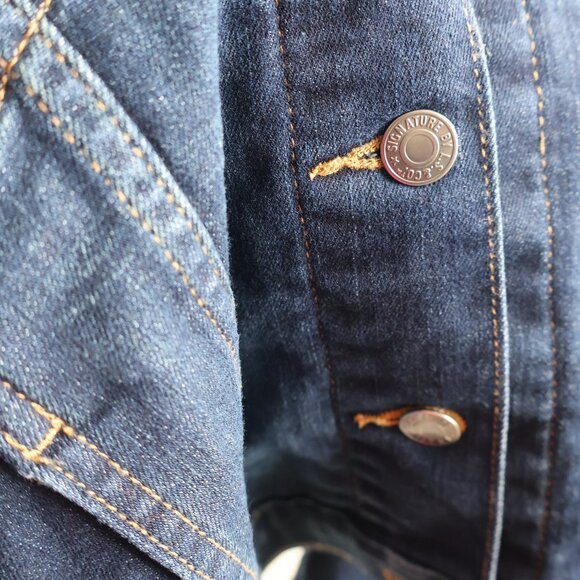 Blue Jean Jacket - Trucker Jacket - Levi Signature - Size M - Picture 8 of 11